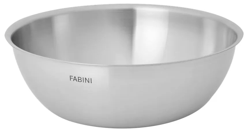 Ezüstszínű rozsdamentes acél tál szett 3 db-os ø 25,5 cm Lucca 3.0 – FABINI