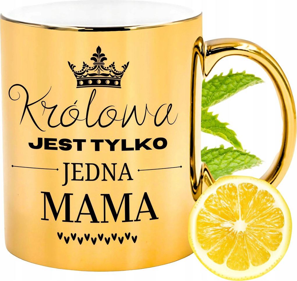 Prémium Arany Csillogó Bögre Anyának Ajándék Nyomtatott Fotóval