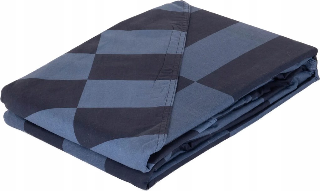 Pamut Ágyneműhuzat Kék Kétoldalas 220 X 240 CM 2 Párnahuzat 65 X 65 CM