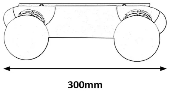 Rabalux 2111 - Fürdőszobai mennyezeti lámpa BECCA 2xG9/28W/230V IP44