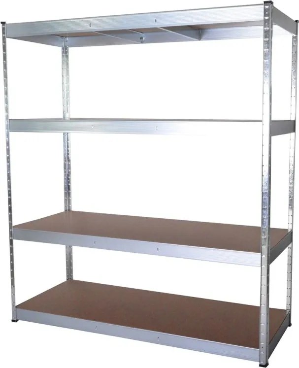 ROJAPLAST Polcos állvány 160 x 60 x 180 cm ezüst