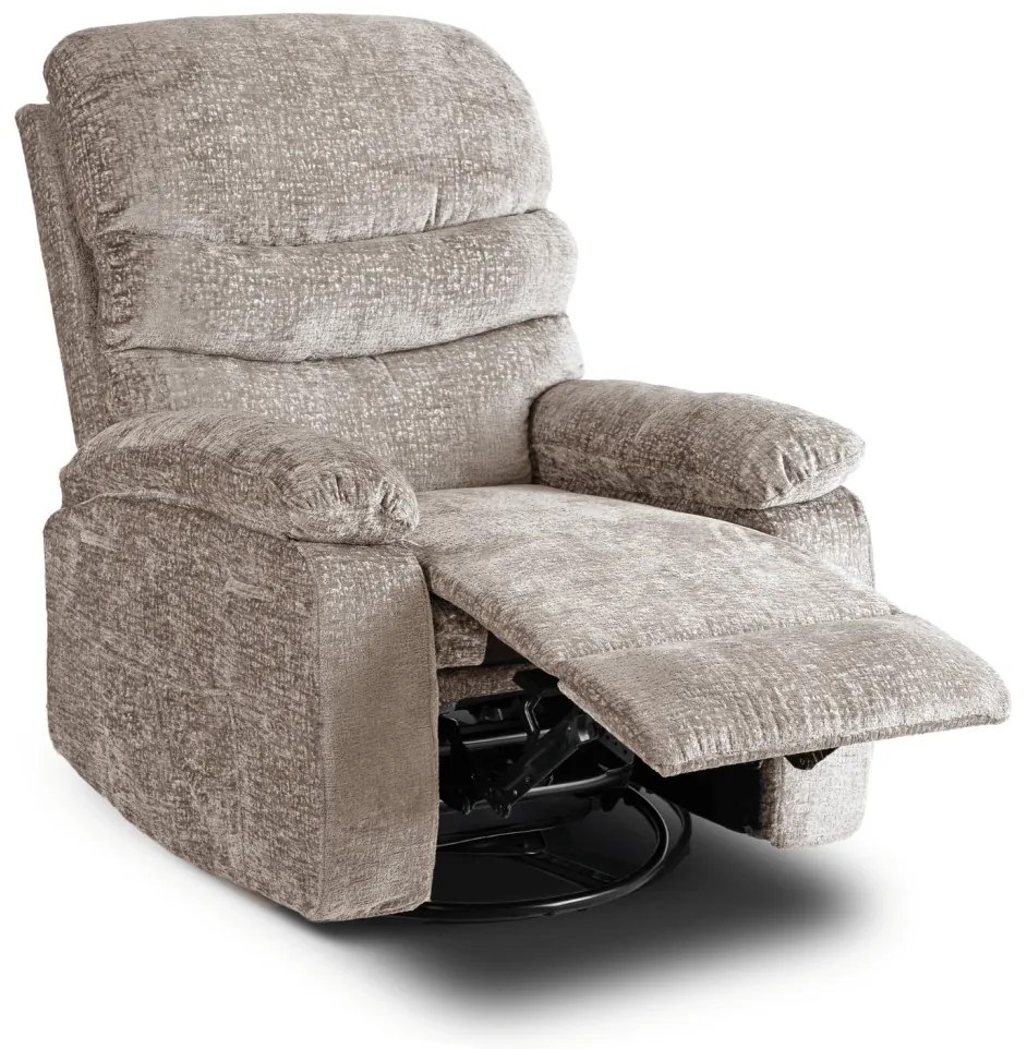 Elektromosan Vezérelhető Masszázsfunkciós Relaxfotel Fotel Barnás-Bézs Színben. BRUCE