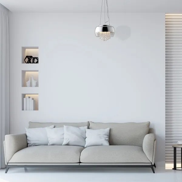 LED Csillár zsinóron LUNA 1xE14/40W/230V