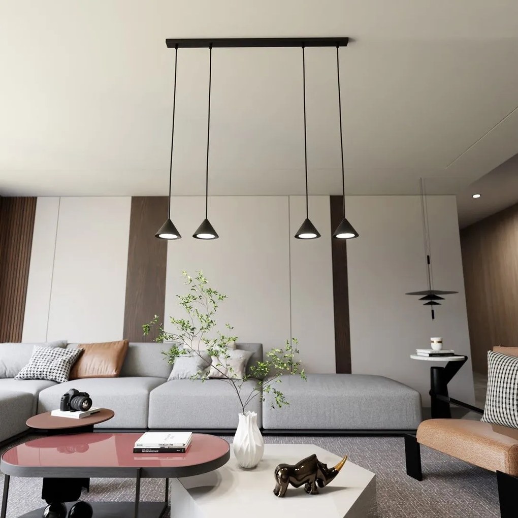 Emibig modern függeszték elit fekete arany emi1330/4