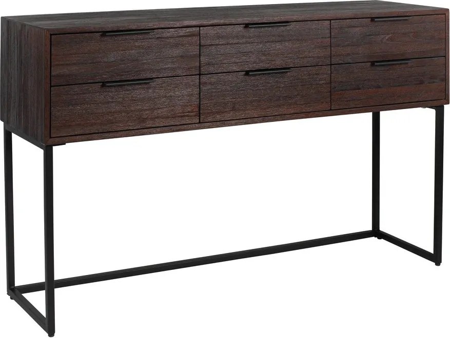 Sötétbarna teakfa komód Webster – White Label