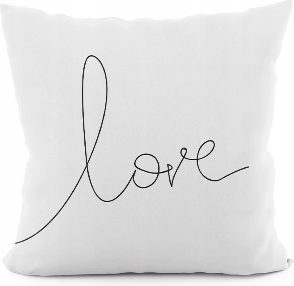 Valentin napi párna Love Kétoldalas 40x40 cm Ajándék Dekoratív