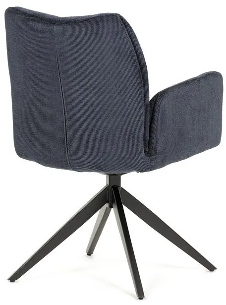 Étkezőszék kék szövetkárpittal. HC-993 BLUE2