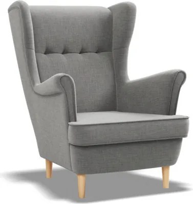 Uszak Mini fotel, fonott, szürke