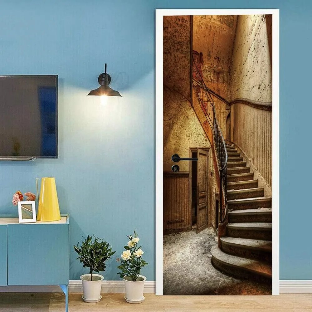 Fotótapéta ajtóra MONAMOUR STAIRS 86x200 cm