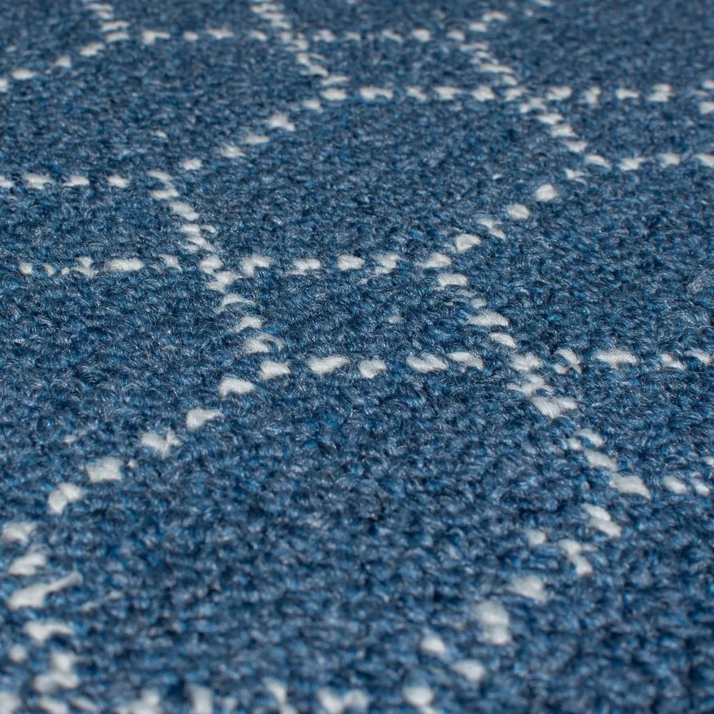 Sötétkék mosható futószőnyeg 57x230 cm Argyll – Flair Rugs