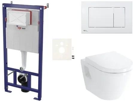 Fali WC szett SAT előtétfalas szereléshez + VitrA Integra WC SIKOSSINTBO20K