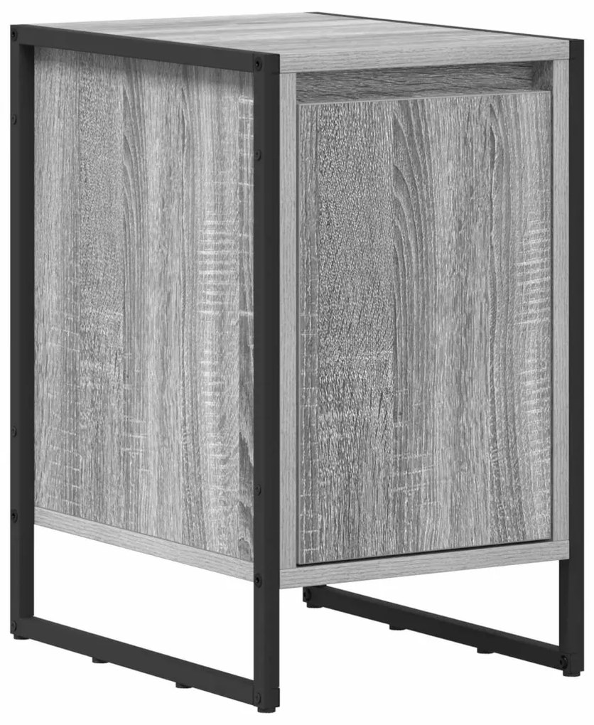 vidaXL Éjjeli asztal 2 pcs Szürke Sonoma 39,5 x 30 x 50 cm Faanyag