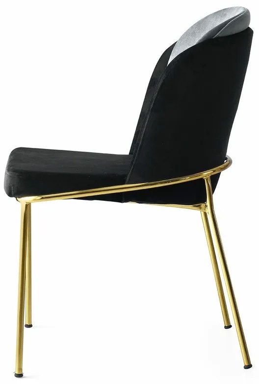 Dore Black and Gold étkezőszék szett, 2 db, 2 db