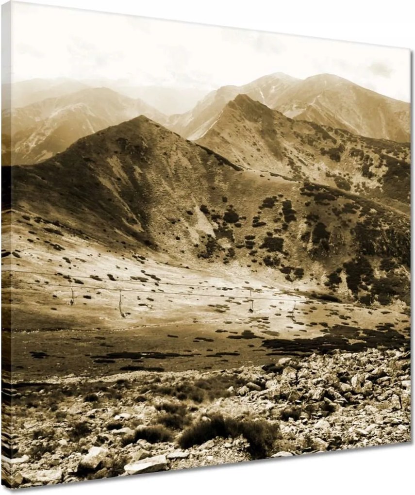 Vászonkép 40x40 Tátra Lengyel hegyek Kilátás