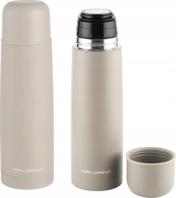 Termosz Thermo bögre légmentesen záródó rozsdamentes acél Miami bézs 500ml 0,5L