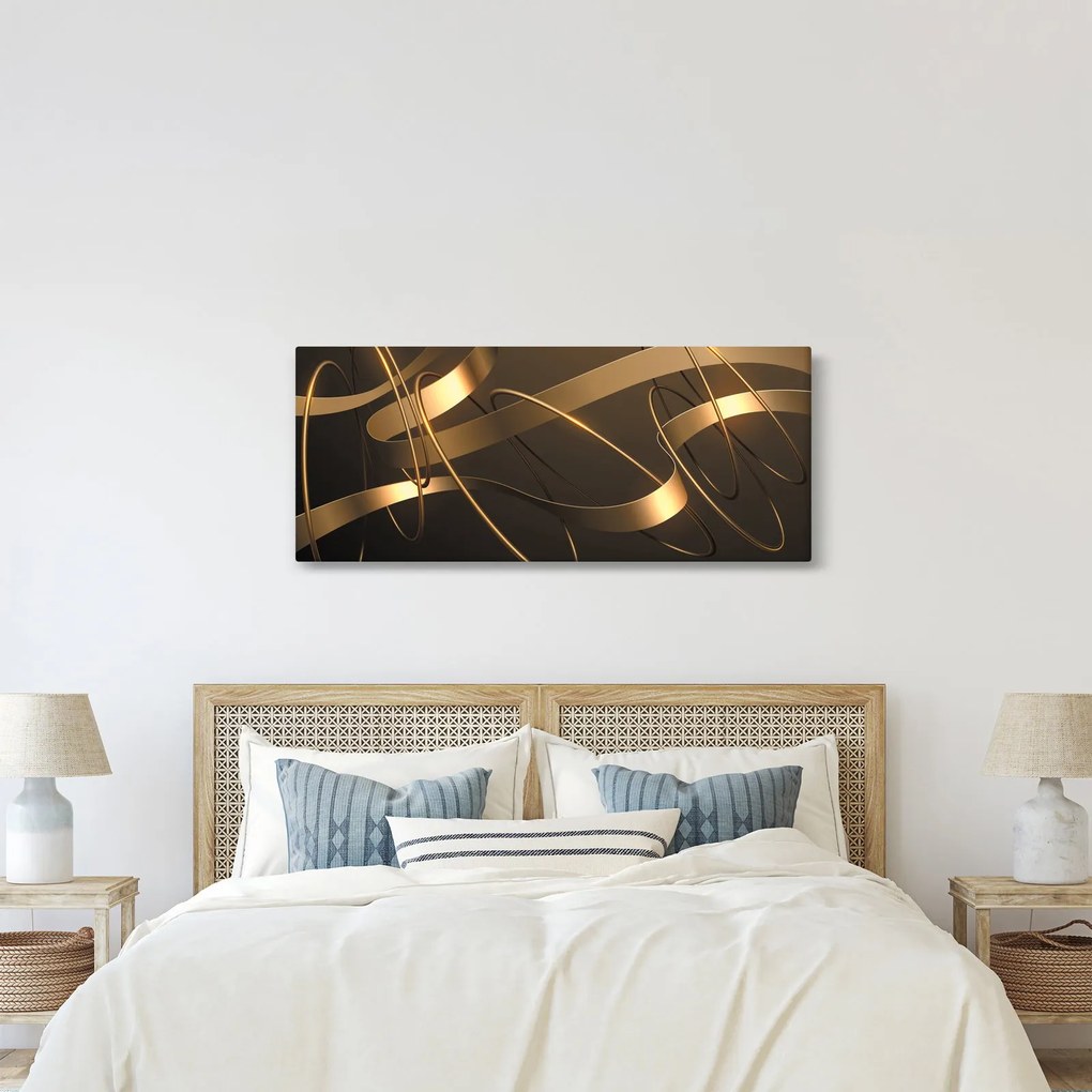 Kép - bronz szalagok (120x50 cm)