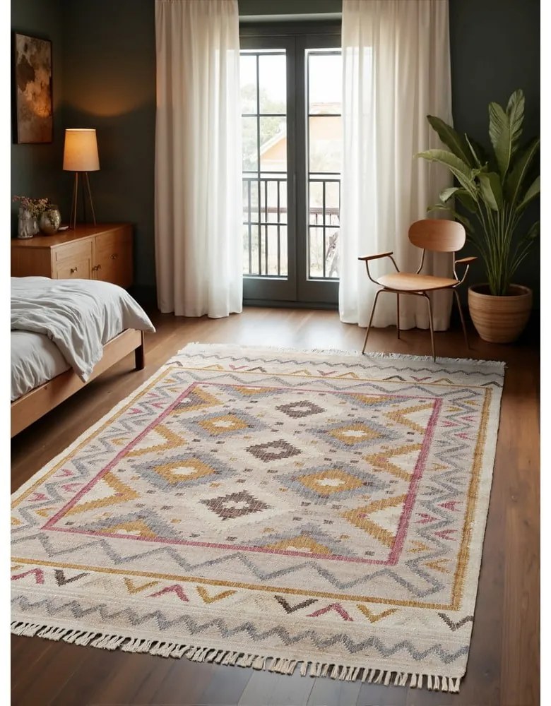 Krémszínű kézi szövésű juta szőnyeg 160x230 cm Roya Imani – Elle Decoration