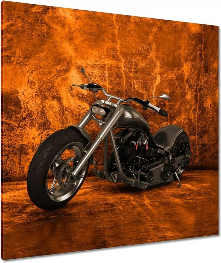 Vászonkép 90x90 Chopper motorkerékpár