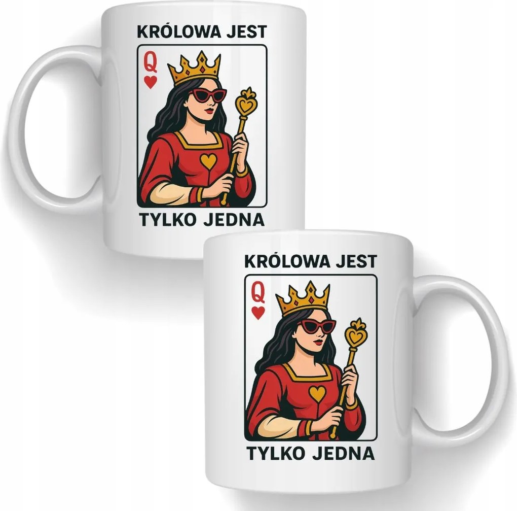 Bögre Királynő Csak Egy Téma Játékkártya Ajándék