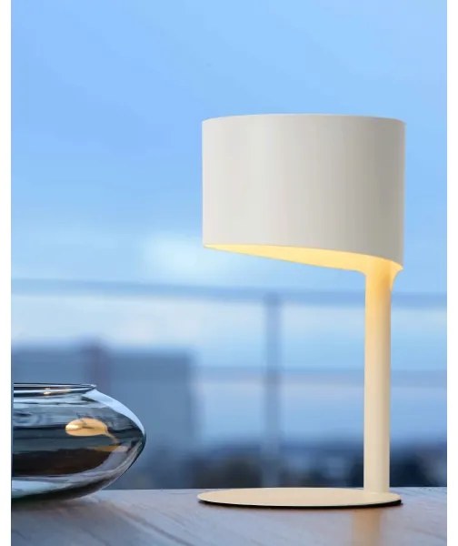 Lucide 45504/01/31 - Asztali lámpa KNULLE 1xE14/40W/230V fehér