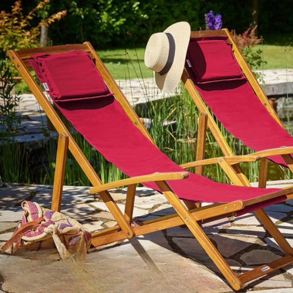 SIENA kerti nyugágy, 65x87x102cm, piros Casaria