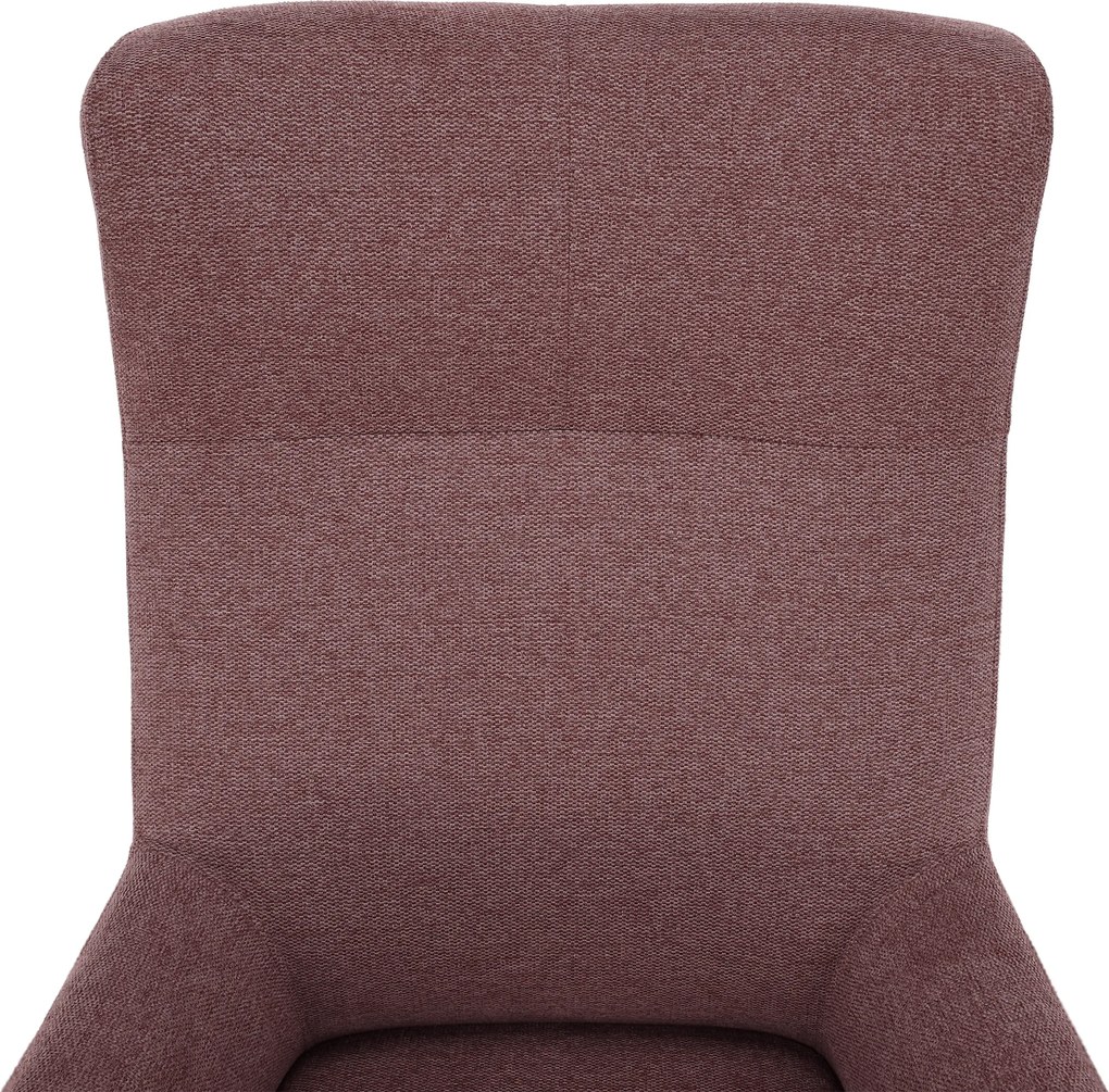 Füles fotel, fáradt rózsaszín/tölgy, SAMY