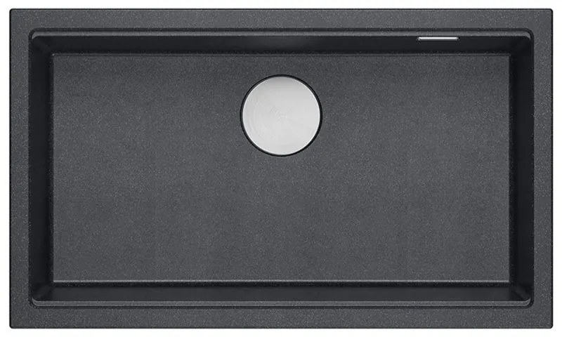 gránit mosogató Logan 110 Black Metallic