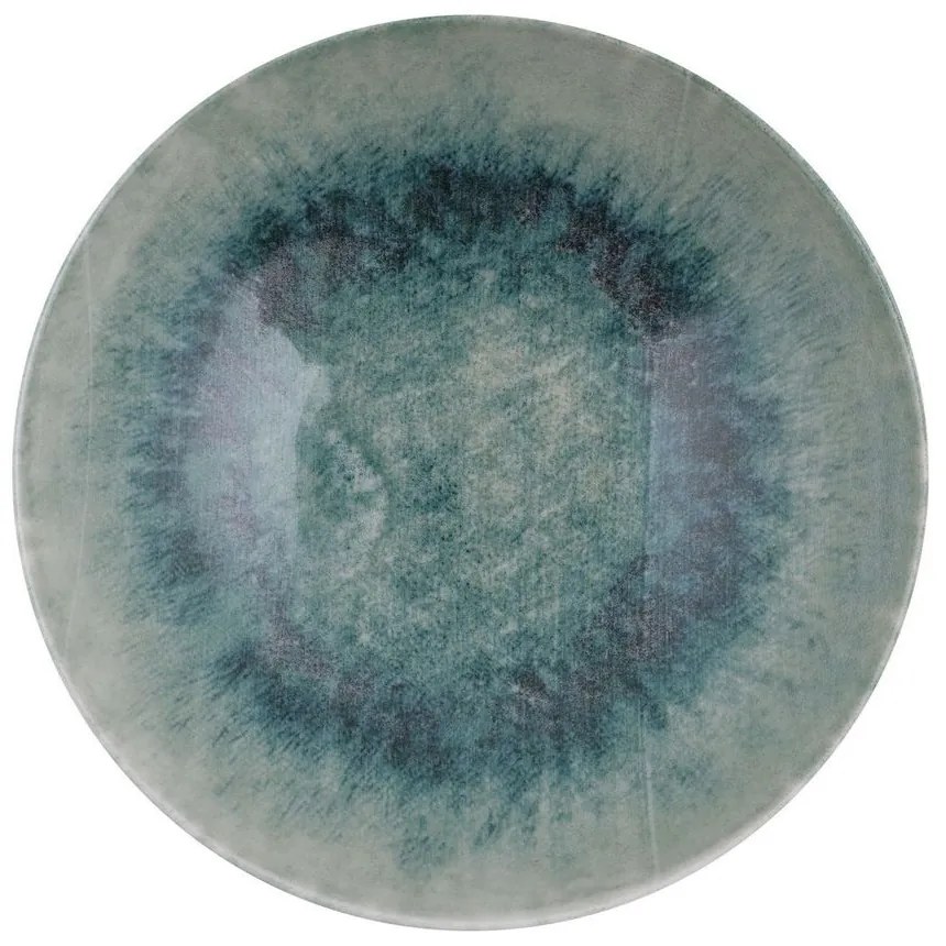 18 db-os étkészlet, batikolt mintás, türkiz - AQUATIQUE