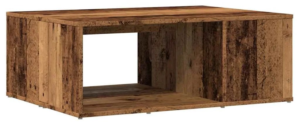 antik fa színű szerelt fa dohányzóasztal 90 x 67 x 33 cm