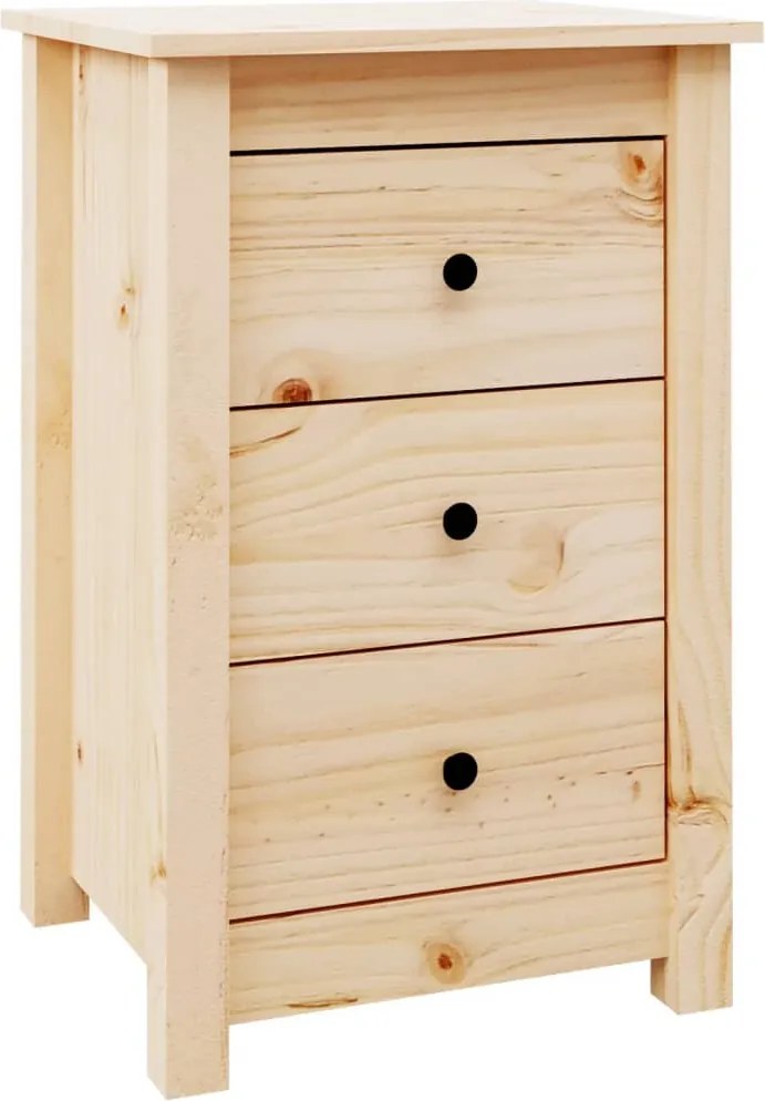 vidaXL tömör fenyőfa éjjeliszekrény 40 x 35 x 61,5 cm