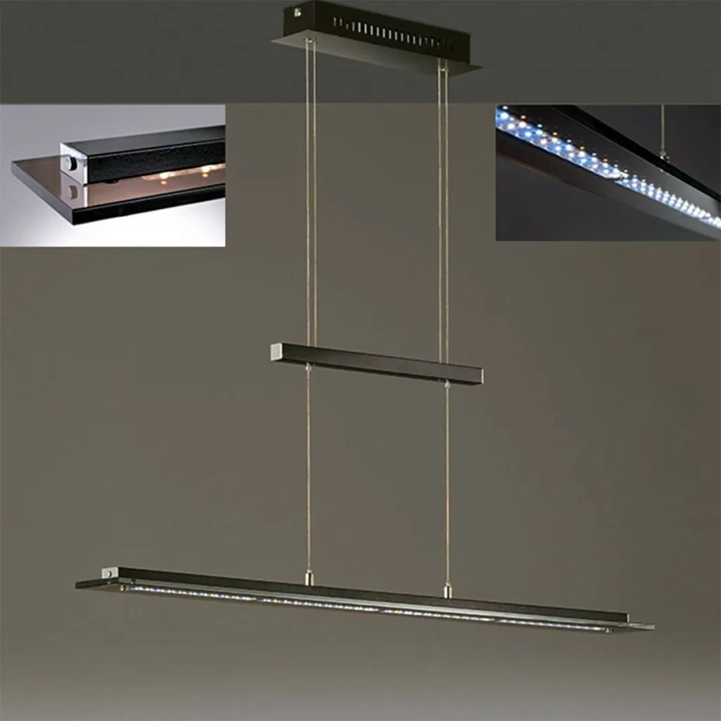 FISCHER & HONSEL 60992 TENSO Modern Led Függesztett Lámpa Bézs, Fekete, Szürke LED IP20