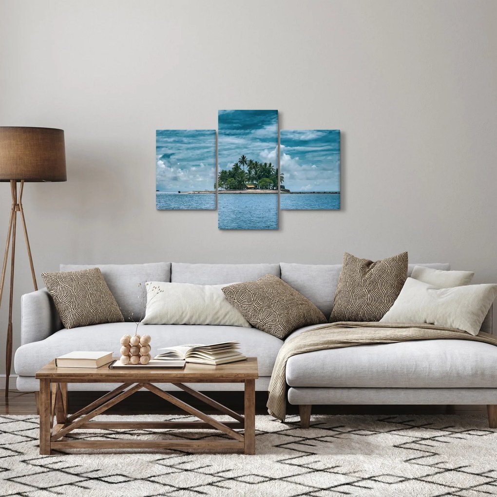 Kép - sziget a tengeren (90x60 cm)