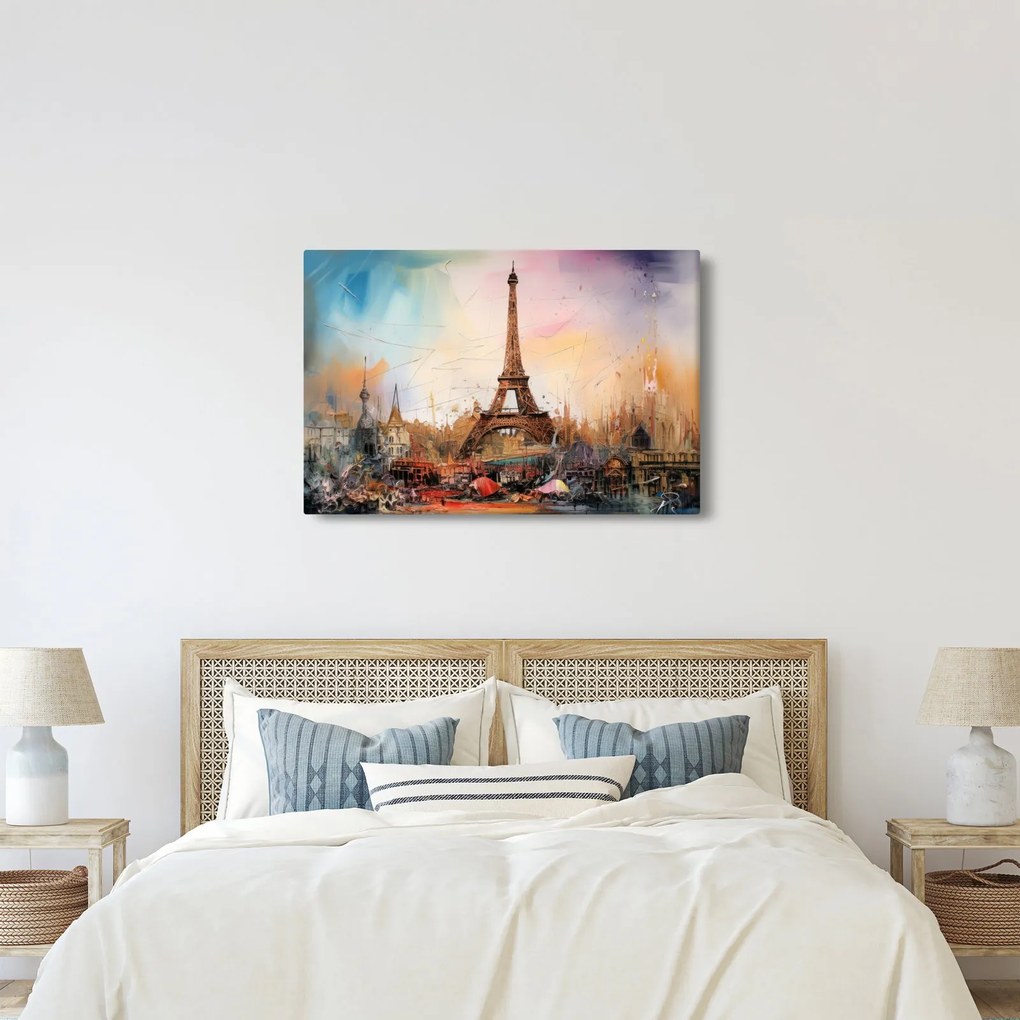 Kép - Az Eiffel-torony festménye (90x60 cm)