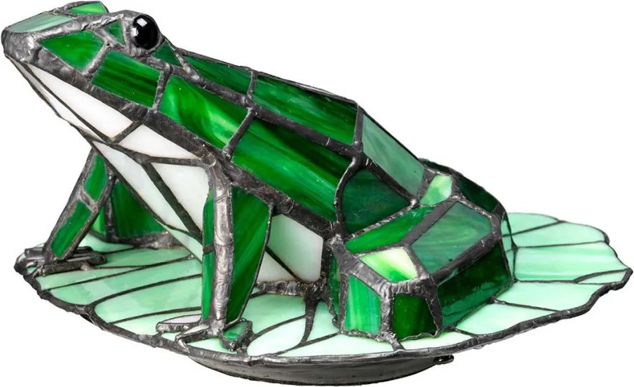 Elstead Lighting TIFFANY ANIMAL LAMPS QZ-FROG-TL Asztali lámpa 1x3W/G9 3000K 320LM