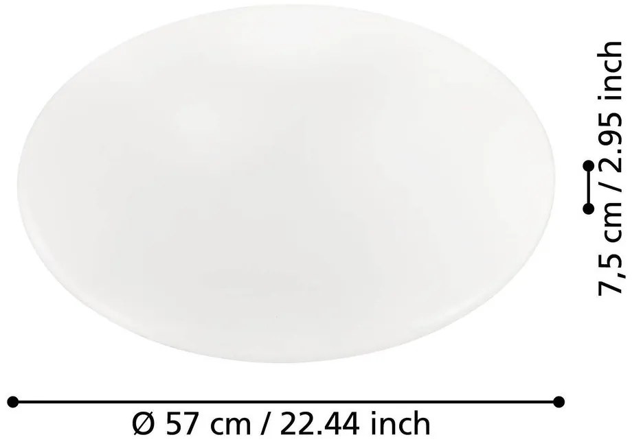 Fehér LED mennyezeti lámpa GIRON – EGLO