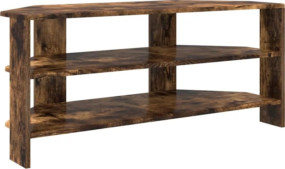 vidaXL SarokTVSzekrény Füstölt tölgy 102x40,5x45cm Faanyag