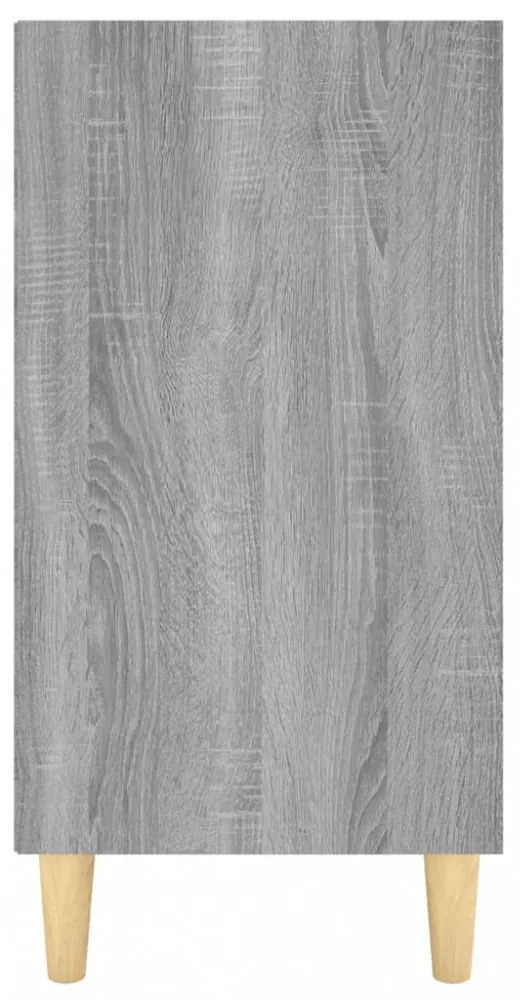 szürke sonoma színű szerelt fa tálalószekrény 103,5x35x70 cm
