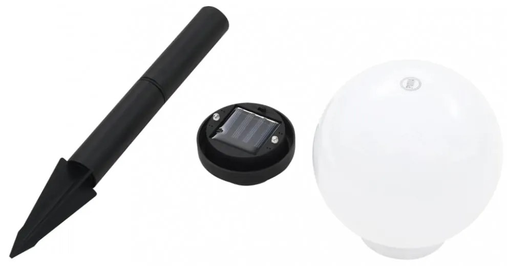 6 db napelemes kültéri LED gömblámpa 20 cm RGB