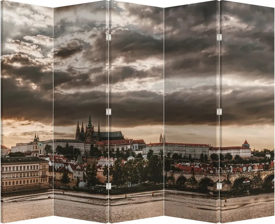 Paraván - Prágai vár a félhomályban (210x170 cm)