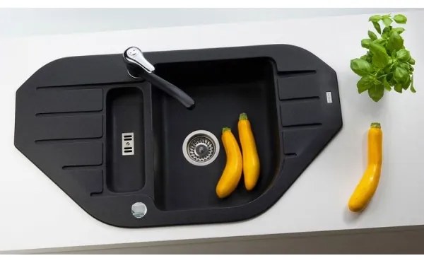 ALVEUS 1090940 - Mosogató NIAGARA 90x50 cm gránit/fekete