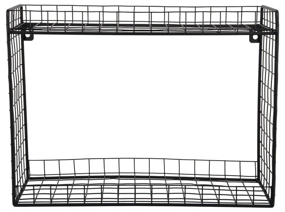 Fekete többszintes acél fali polc 40 cm Reja – PT LIVING