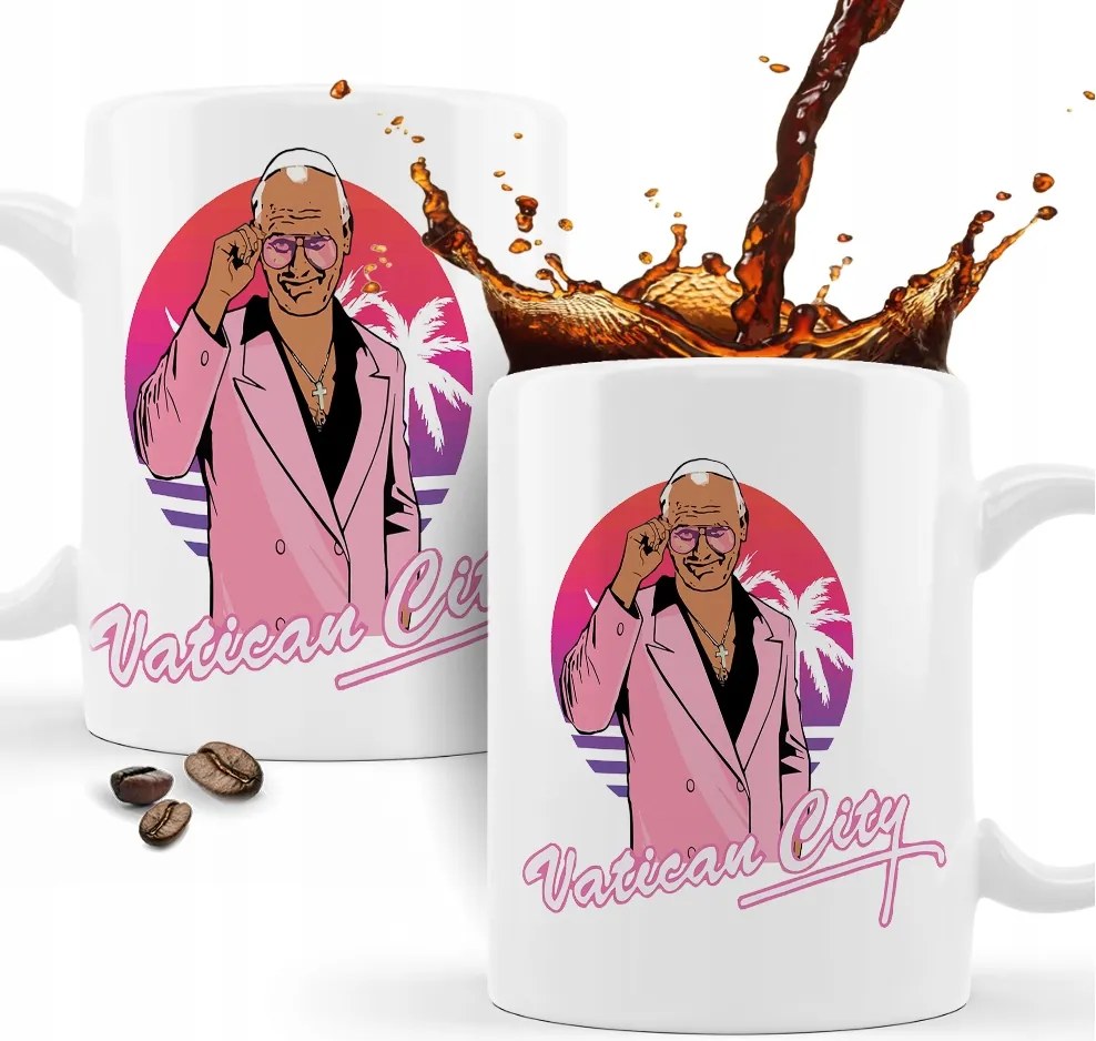 Bögre II. János Pál Pápa Város Vatican humor Ajándék