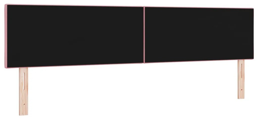 Rózsaszín Fejtámla Gyémánt Blokkok Formával 200 cm Bélés
