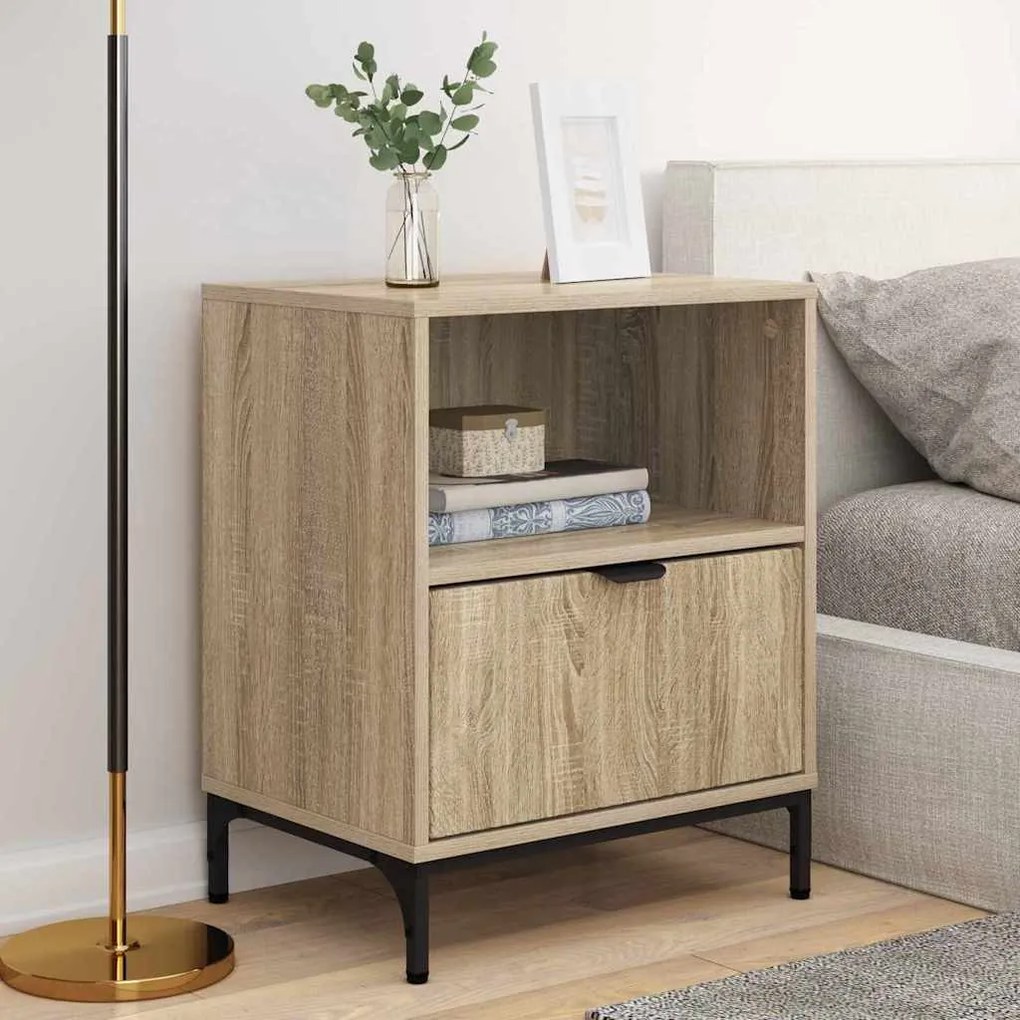 Éjjeliszekrények 2 pcs sonoma tölgy 49 x 36 x 61 cm Faanyag