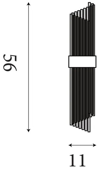 Searchlight 11500-2GO - Fali lámpatest LARA 2xE14/60W/230V