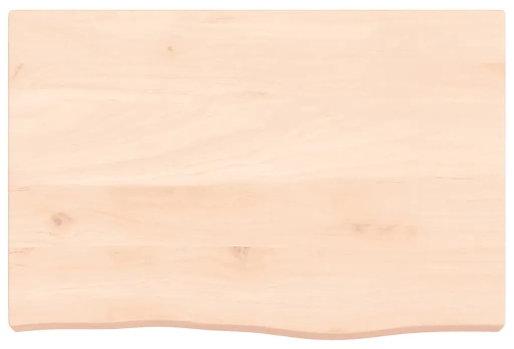 kezeletlen tömör tölgyfa fali polc 60x40x(2-6) cm