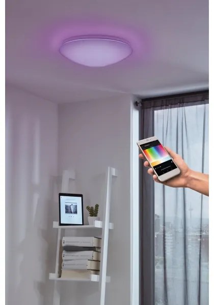 Eglo 33219 - RGB LED mennyezeti lámpatest GIRON-C LED/17W/230V átm. 30 cm fehér