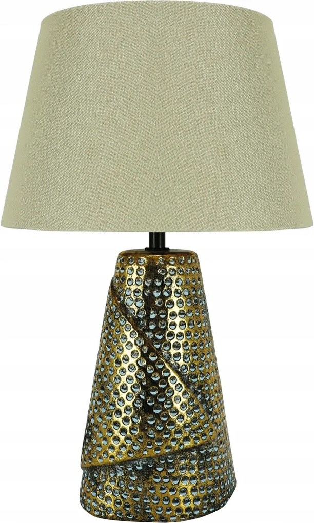 Magda asztali éjjeli lámpa E27 arany bézs