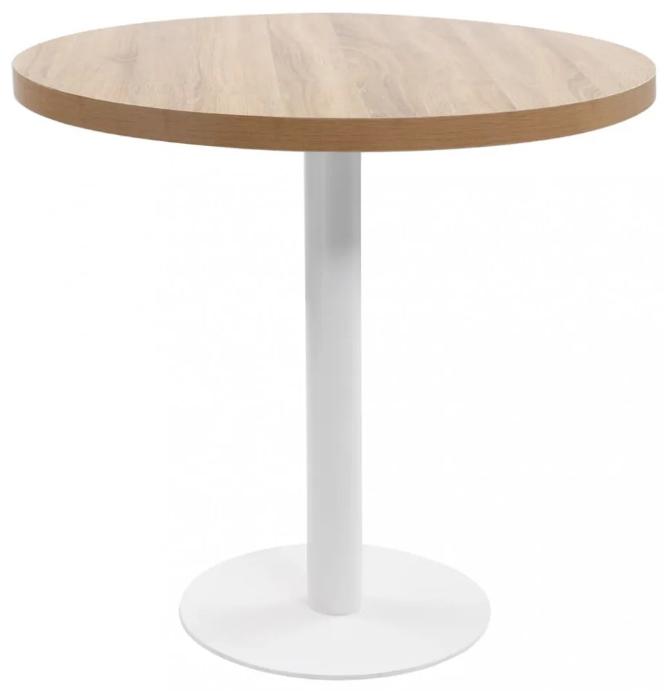 világosbarna MDF bisztróasztal 80 cm