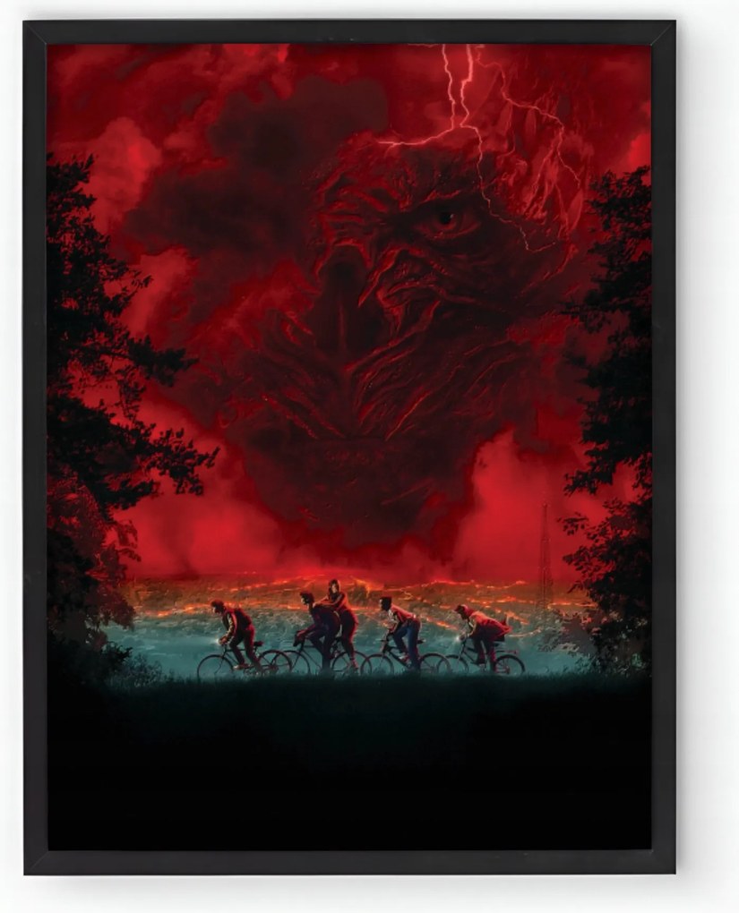 Keretezett poszter Stranger Things sorozat 30x40 cm